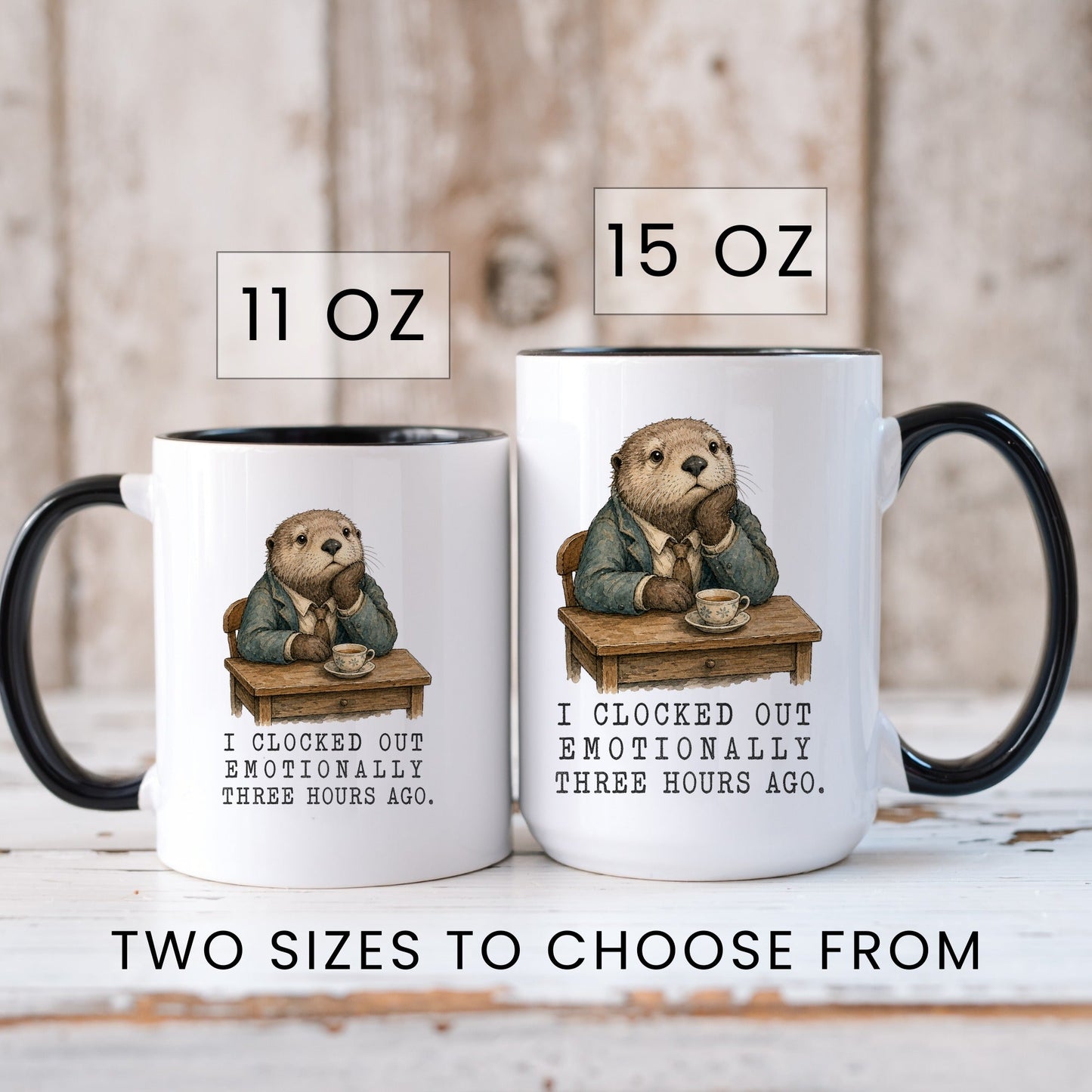 Clocked Out Otter Coffee Mug