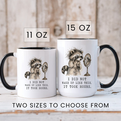 Lifestyle Photo #6 It Took Hours Raccoon Mug