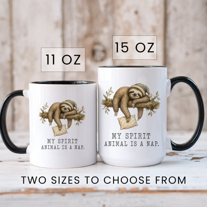 My Spirit Animal Is a Nap Sloth Mug