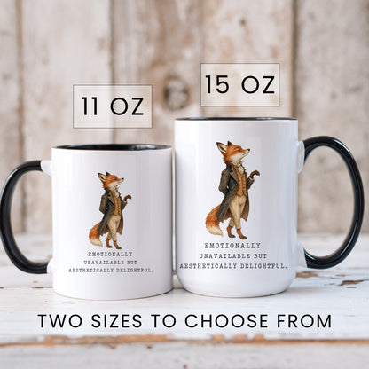 Emotionally Unavailable Fox Mug