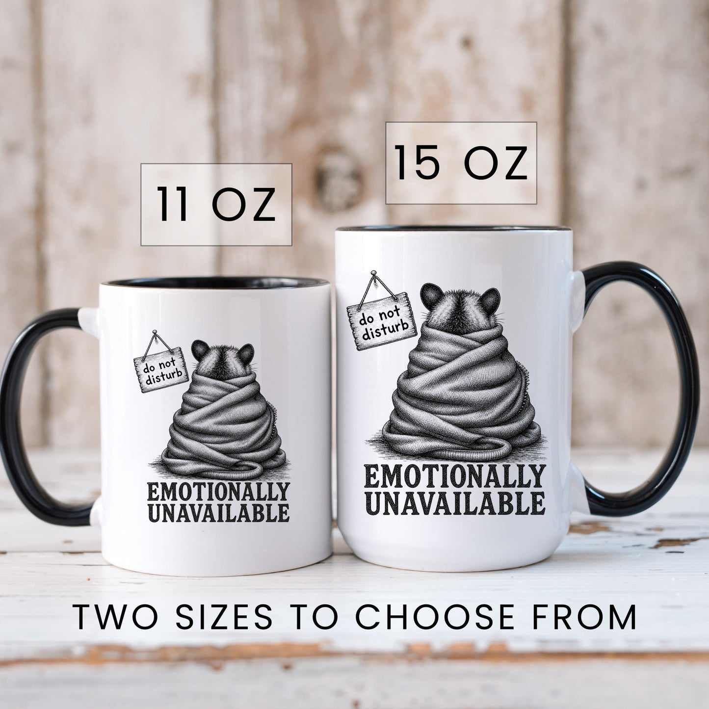 Emotionally Unavailable Opossum Mug