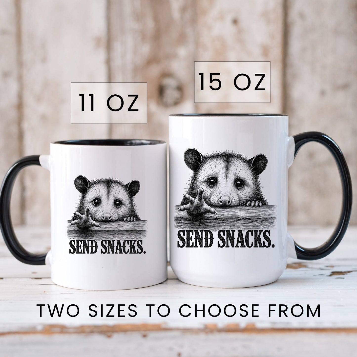 Send Snacks Opossum Mug