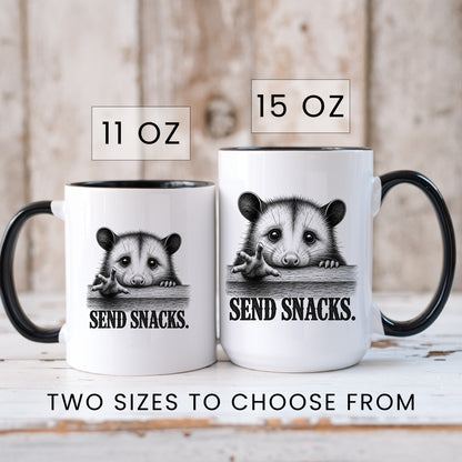 Send Snacks Opossum Mug