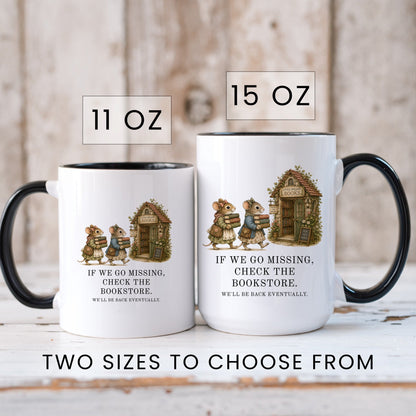 Check The Bookstore We'll Be Back Mug - lifestyle photo