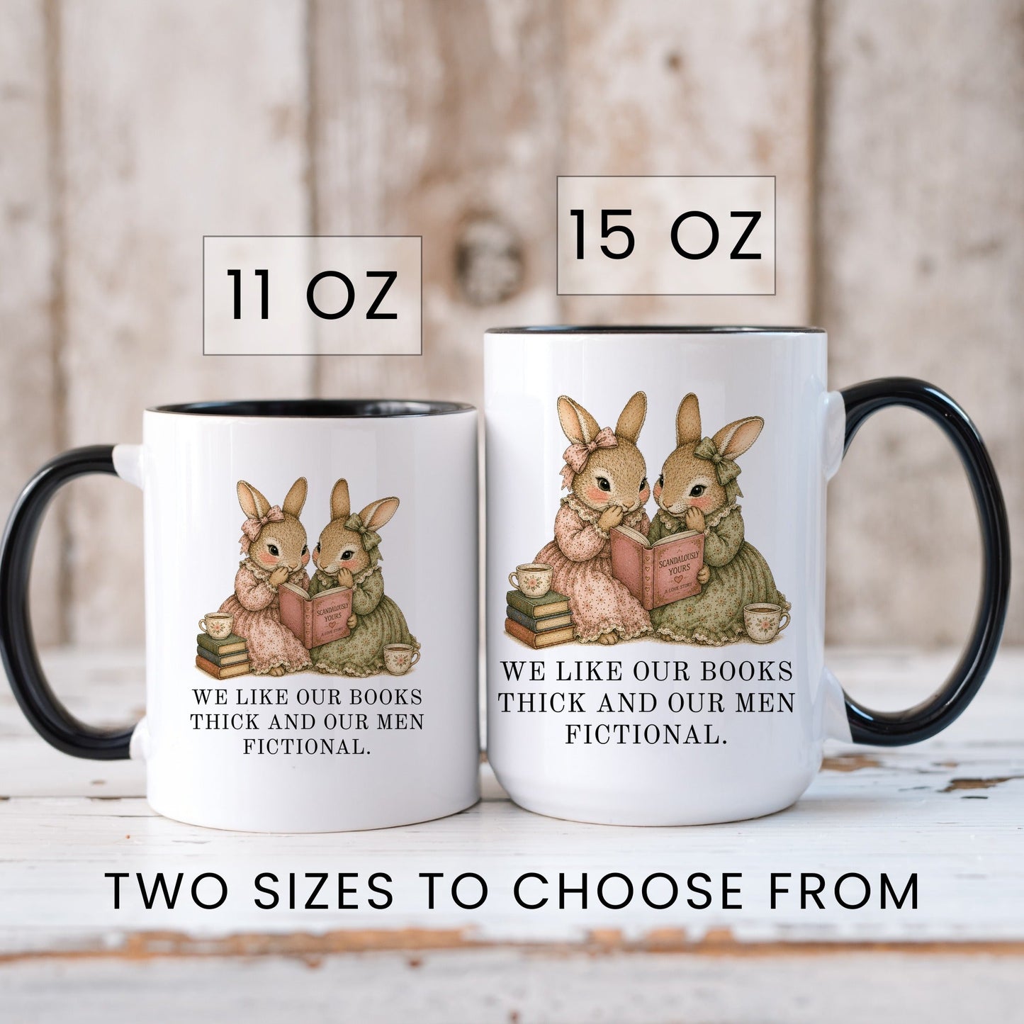 Thick Books Fictional Men Mug