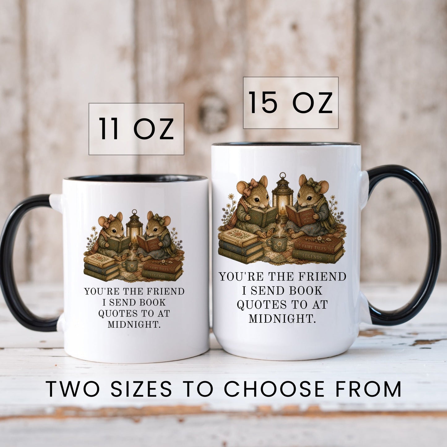 Midnight Book Quotes Mug