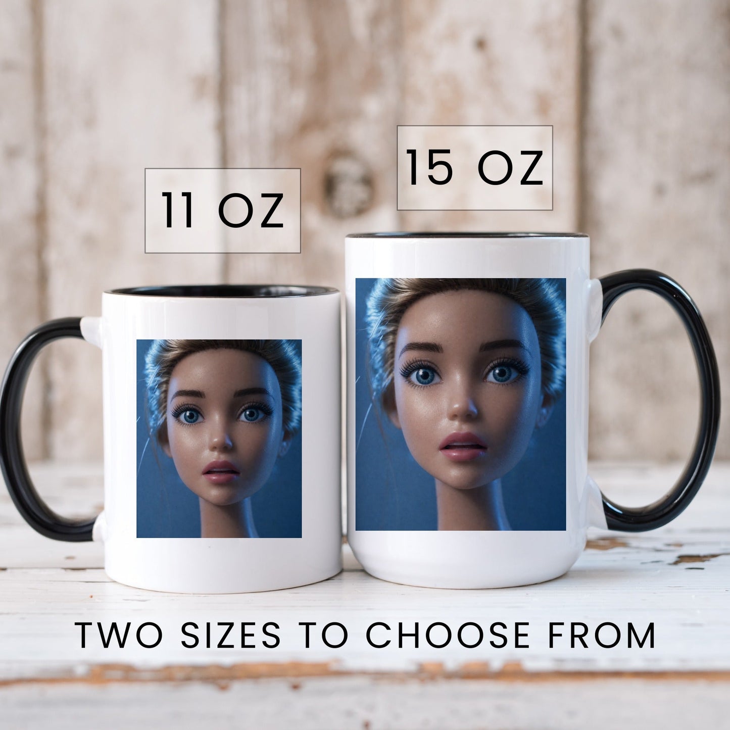 Anxious Doll Face Mug