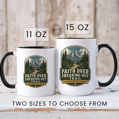 Lifestyle Photo #6 Faith Over Freaking Out Trail Mug