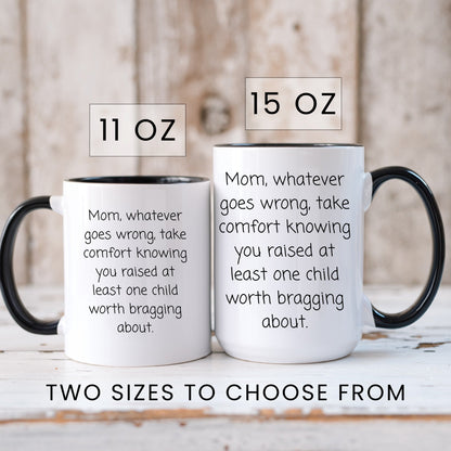 The one child worth bragging about funny only child coffee mug