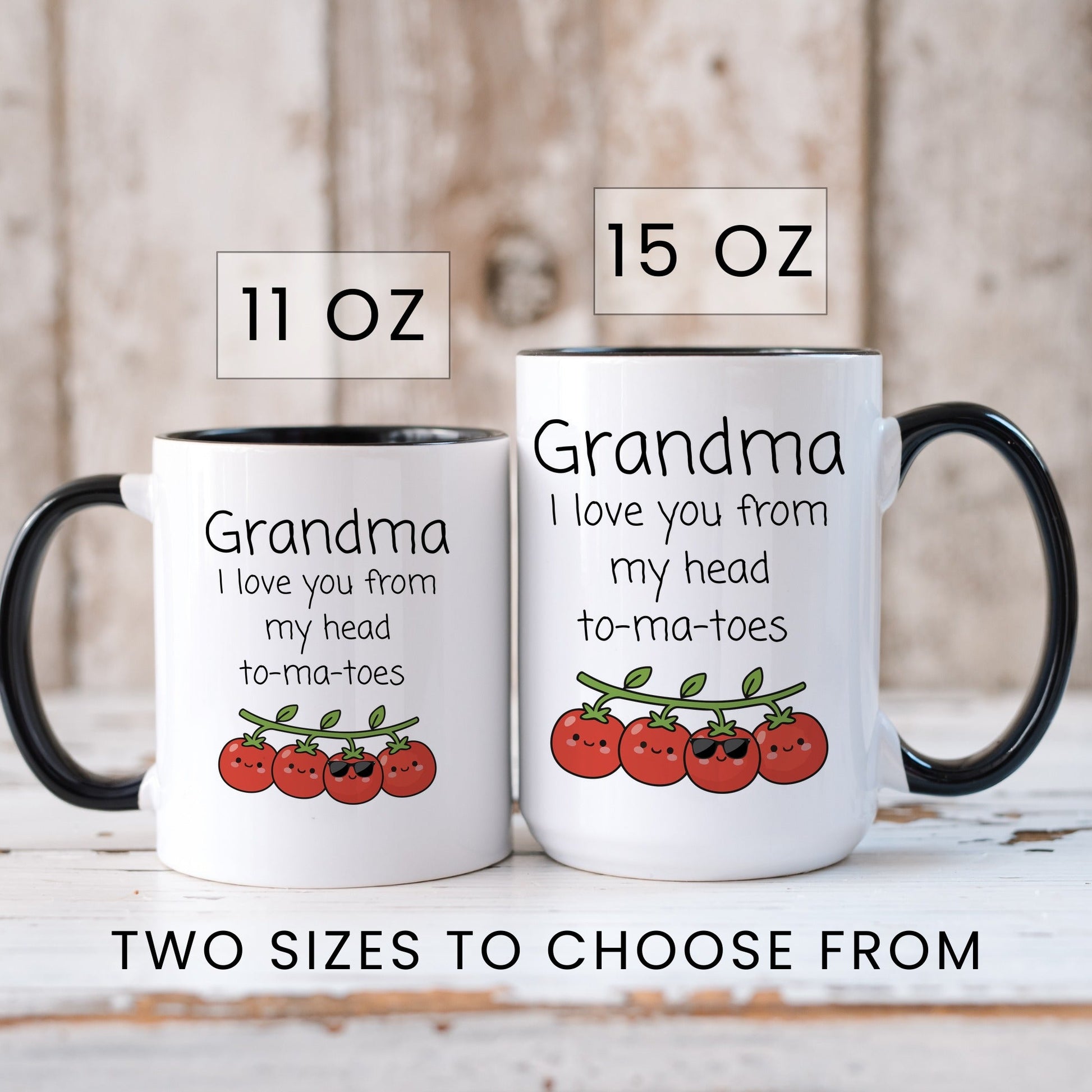 Grandma to ma toes funny grandma pun coffee mug
