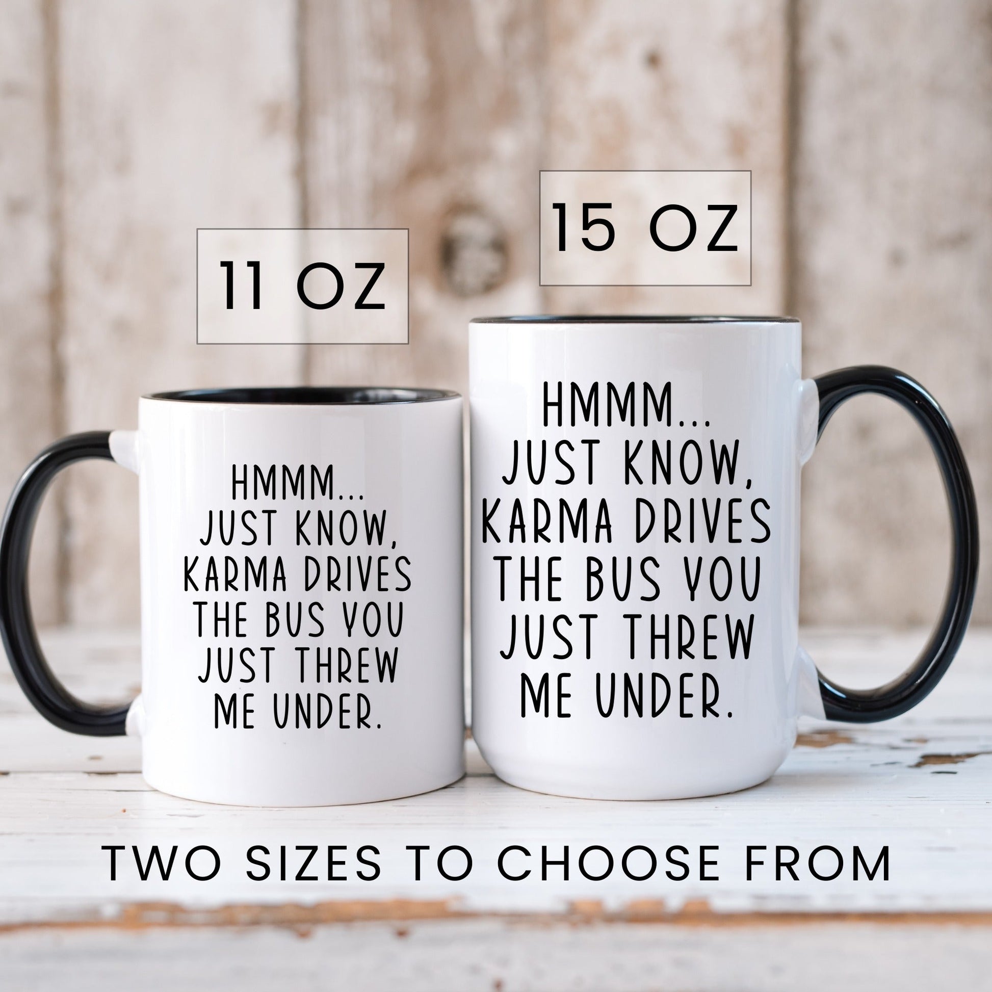 Funny karma coworker coffee mug lifestyle