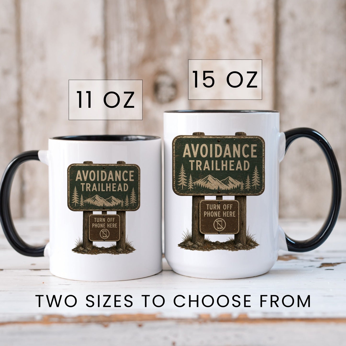 Avoidance Trailhead coffee mug