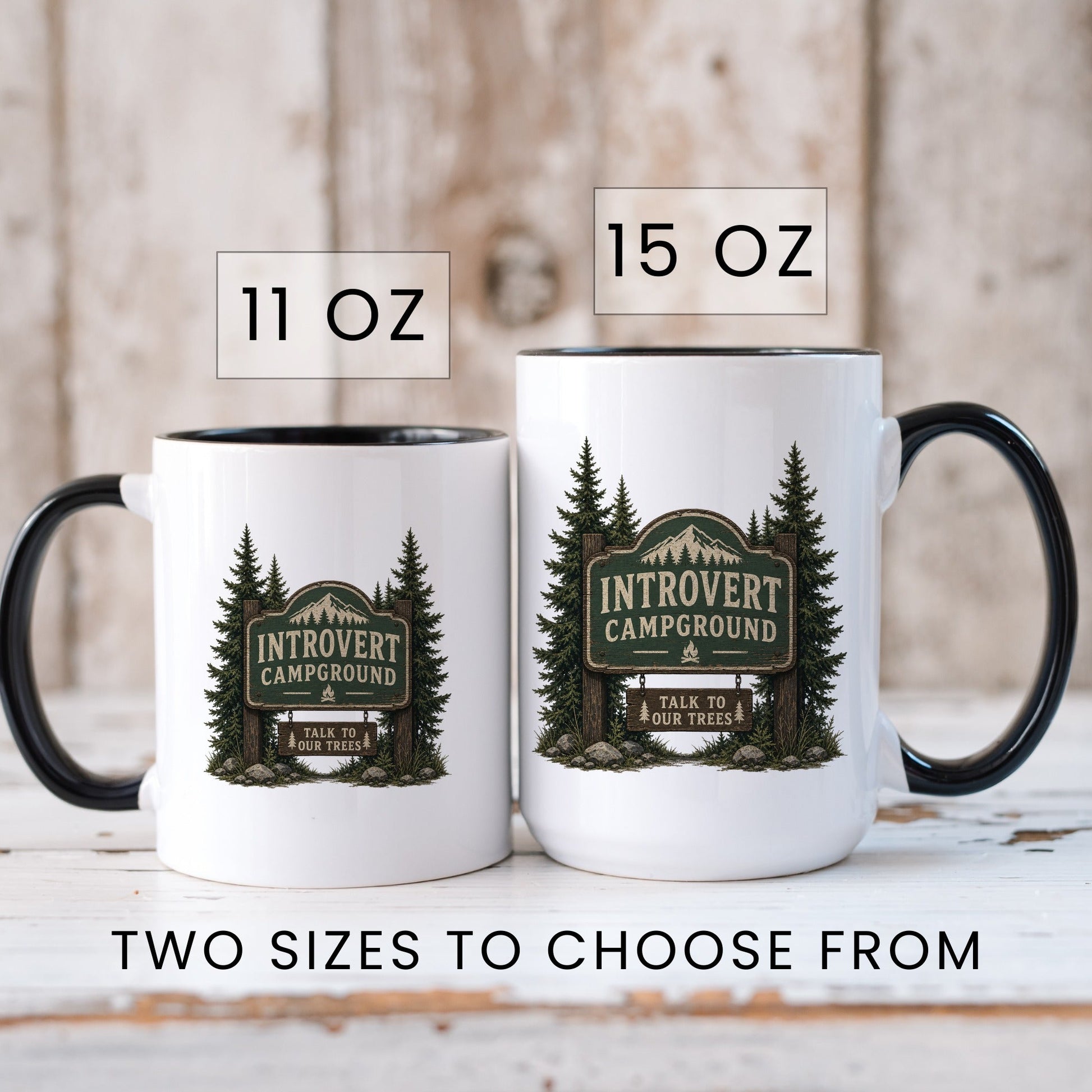 Introvert Campground coffee mug