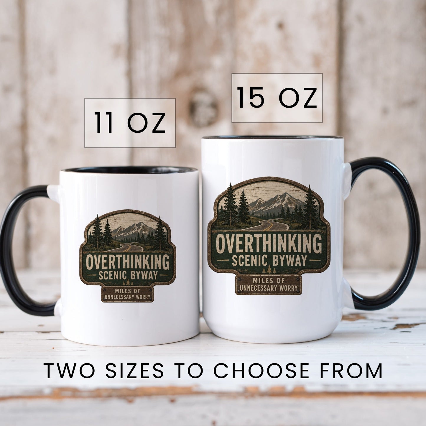 Lifestyle Photo #6 Overthinking Scenic Byway Mug