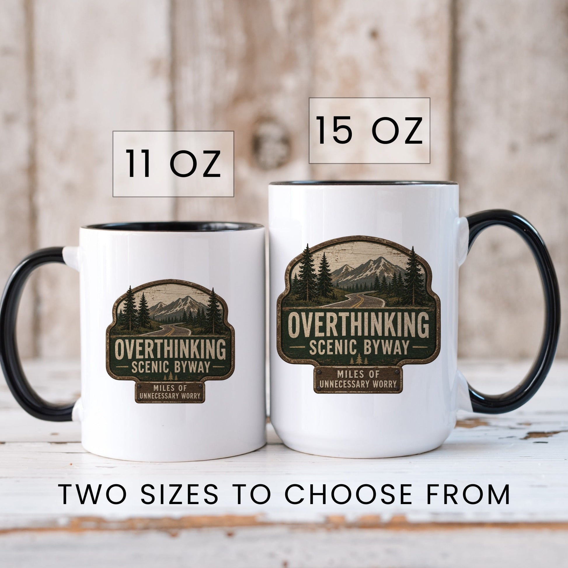 Lifestyle Photo #6 Overthinking Scenic Byway Mug