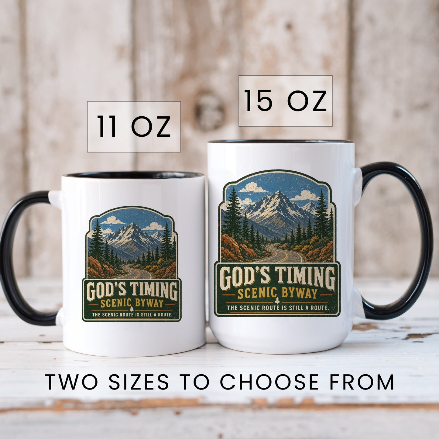 Gods Timing Scenic Byway coffee mug scene 6