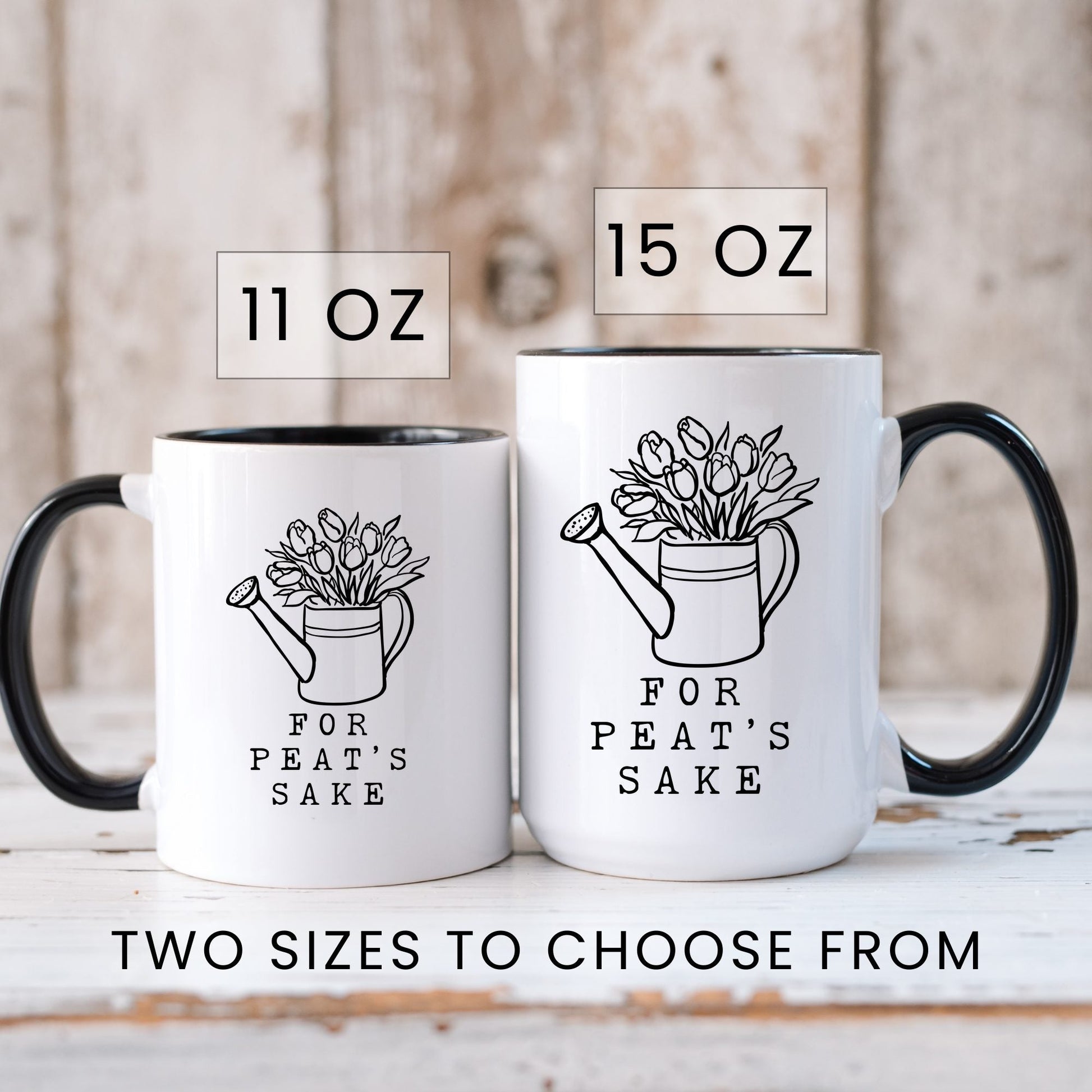 Oh for Peat's Sake Mug - lifestyle photo