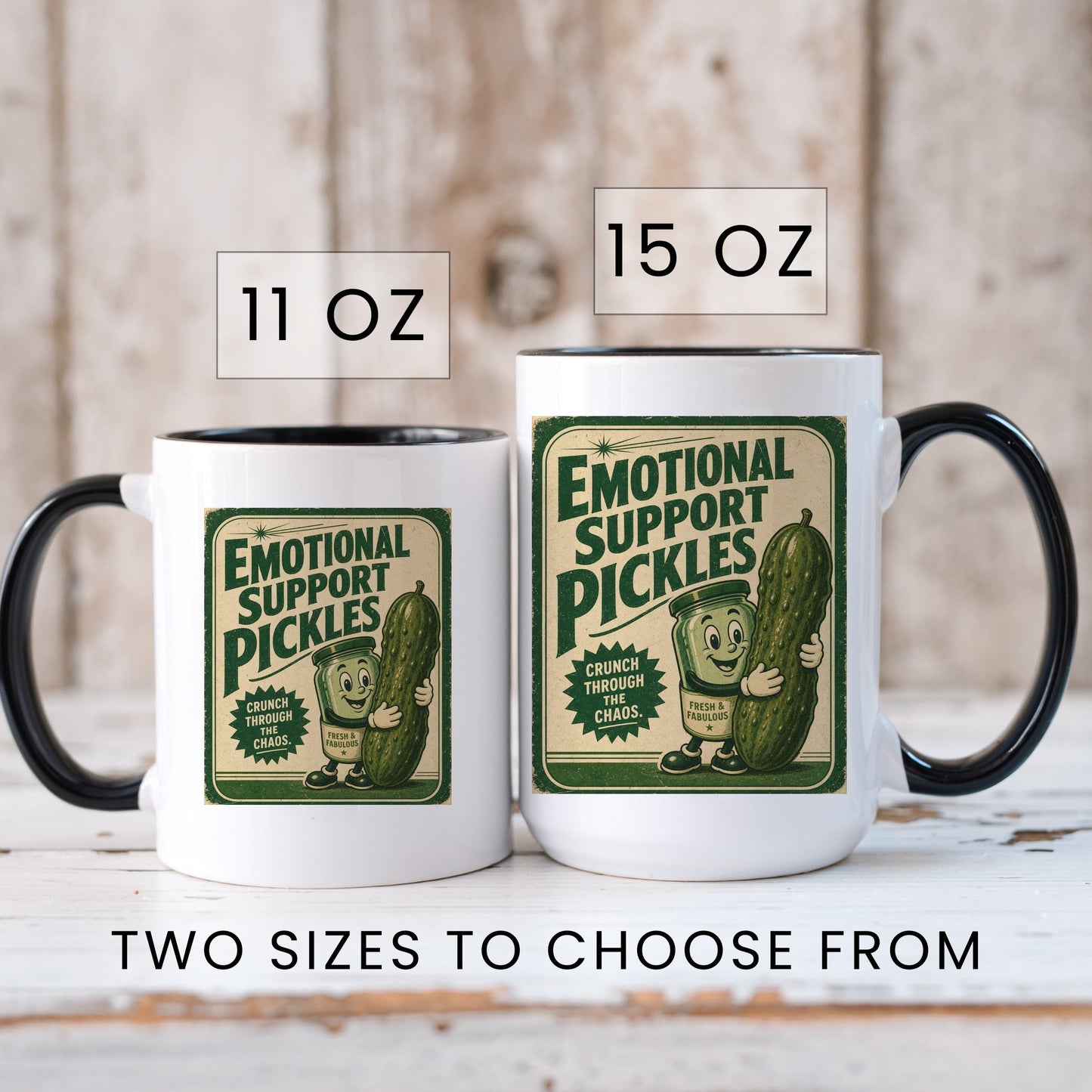 Fresh and Fabulous Pickles Mug - lifestyle photo