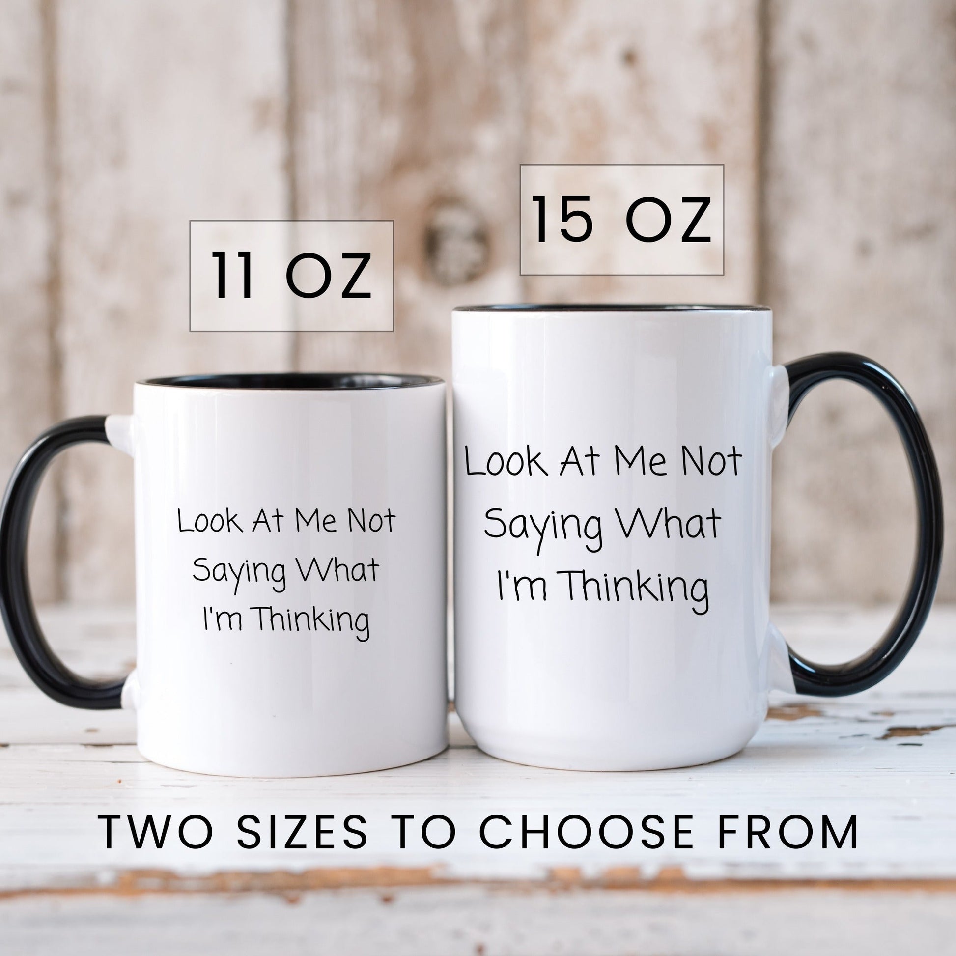 Look at me not saying what I'm thinking sarcastic coworker mug