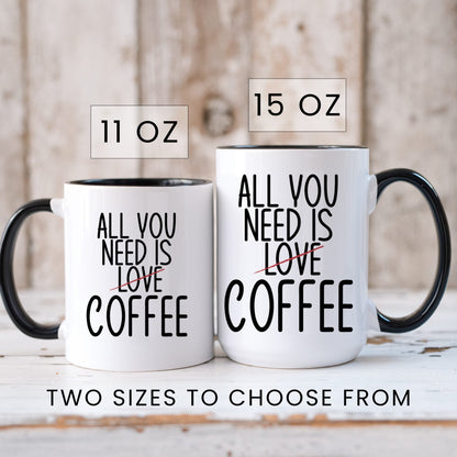 Lifestyle Photo #6 All You Need Is Love and Coffee Mug
