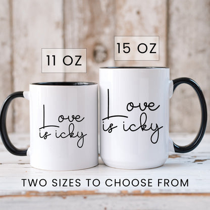 Love is icky funny anti valentine coffee mug lifestyle