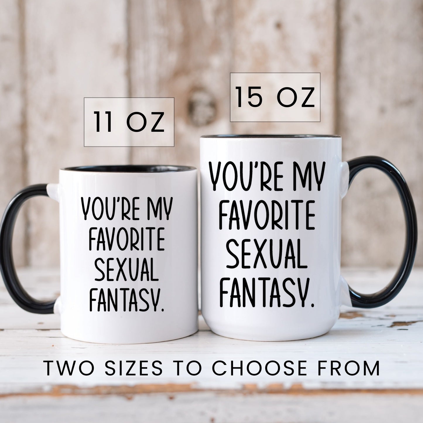 Funny naughty valentine coffee mug lifestyle