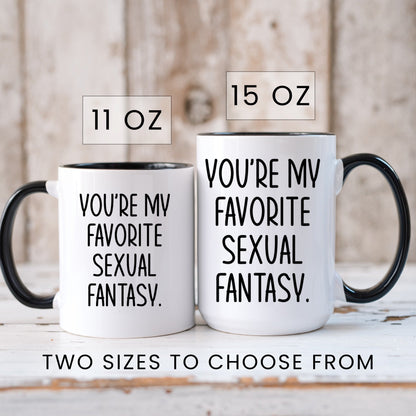Funny naughty valentine coffee mug lifestyle