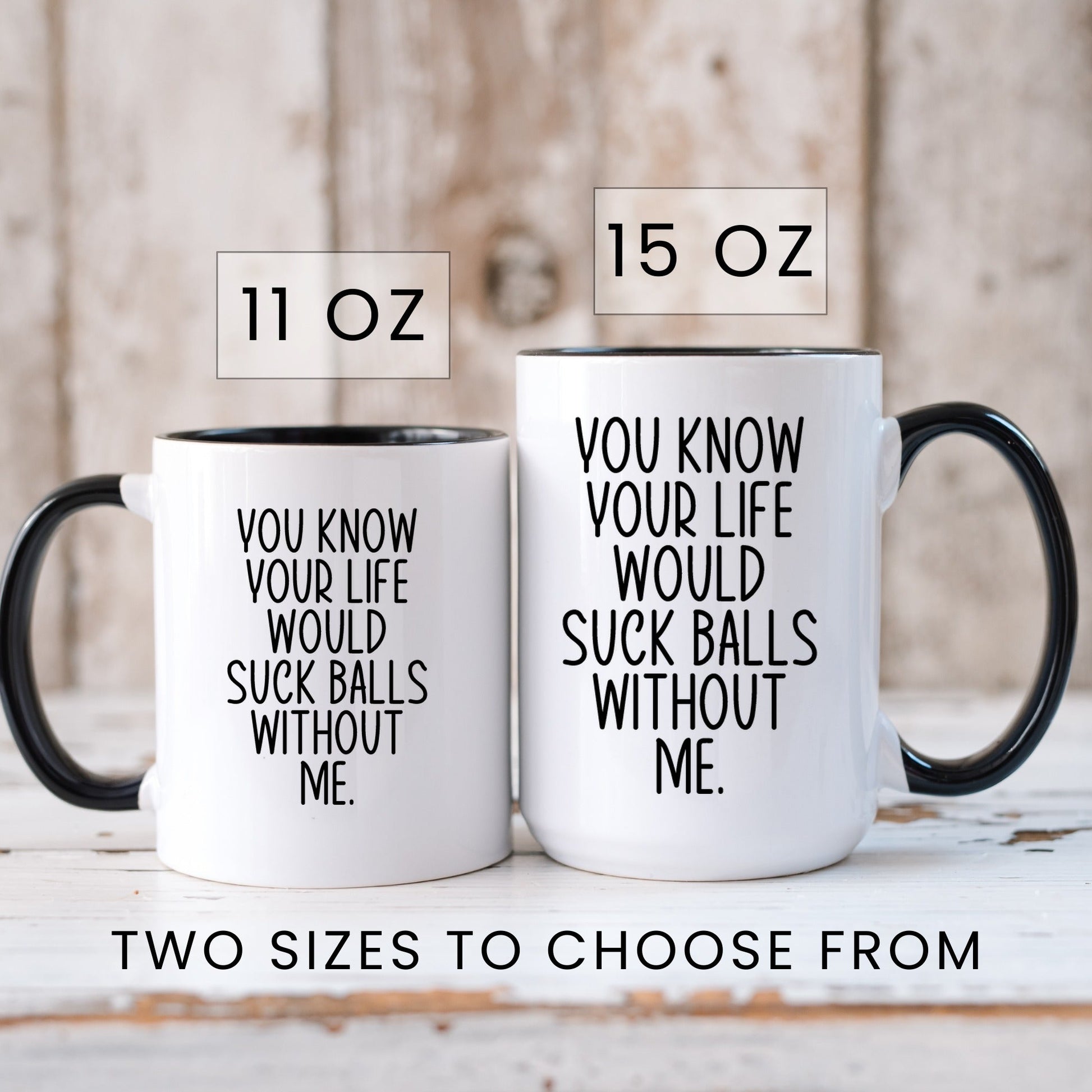 Funny valentine coffee mug lifestyle