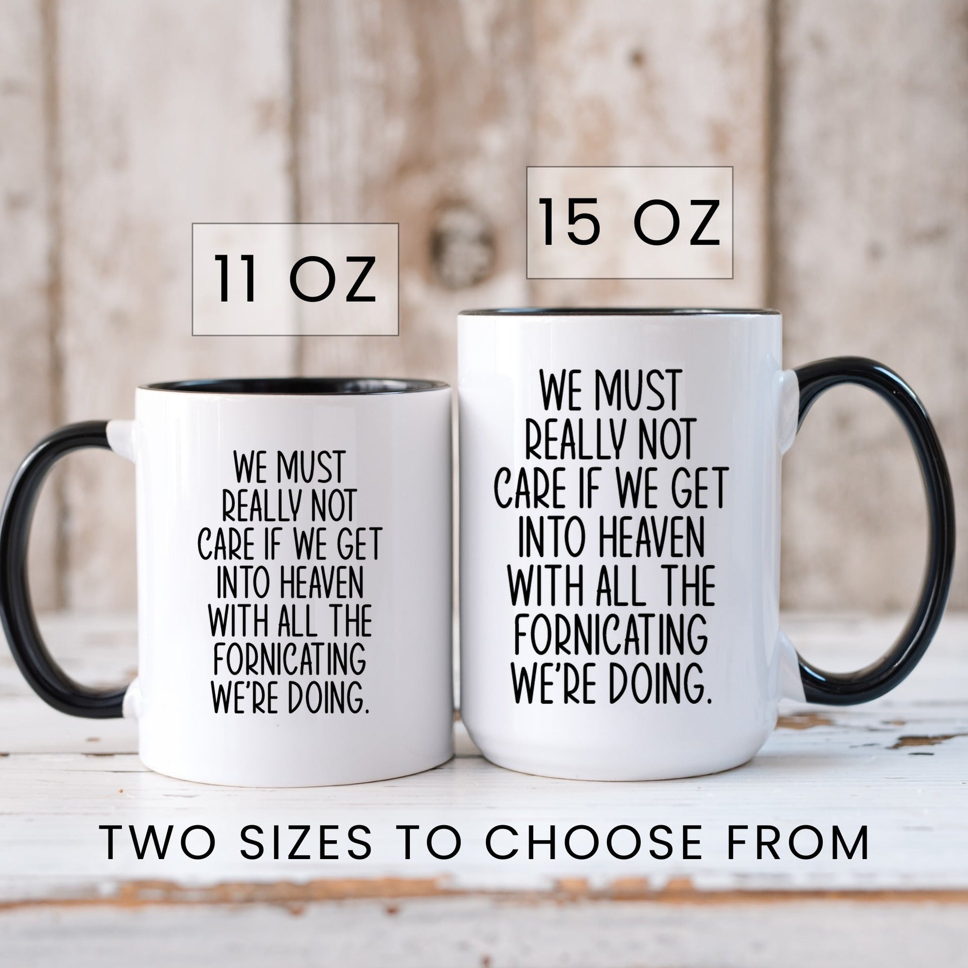 Funny valentine coffee mug lifestyle