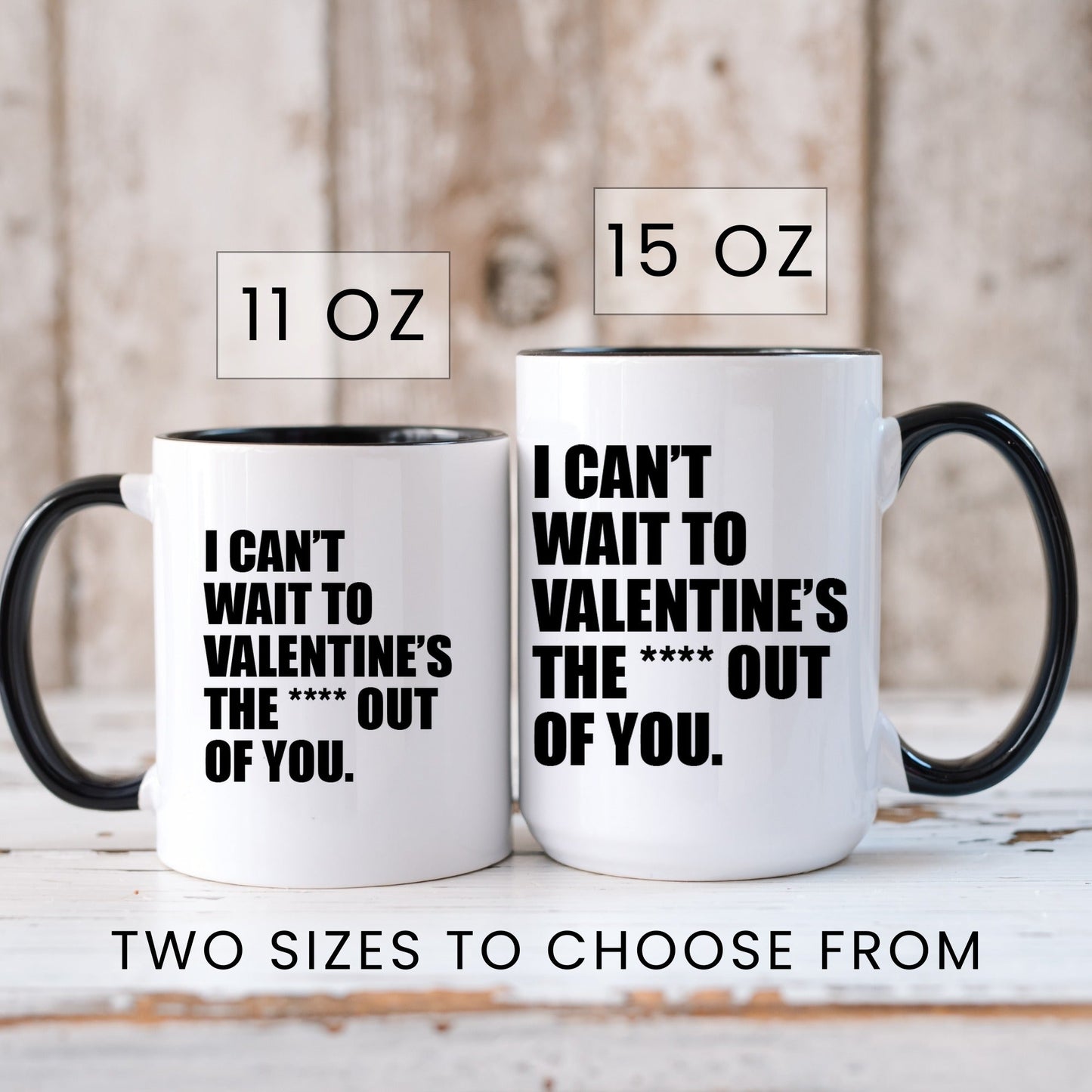 Funny valentine coffee mug lifestyle
