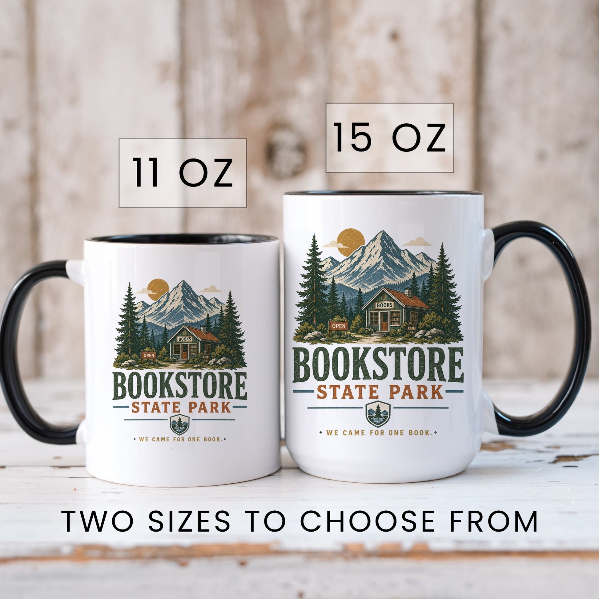 Bookstore State Park Mug - lifestyle photo