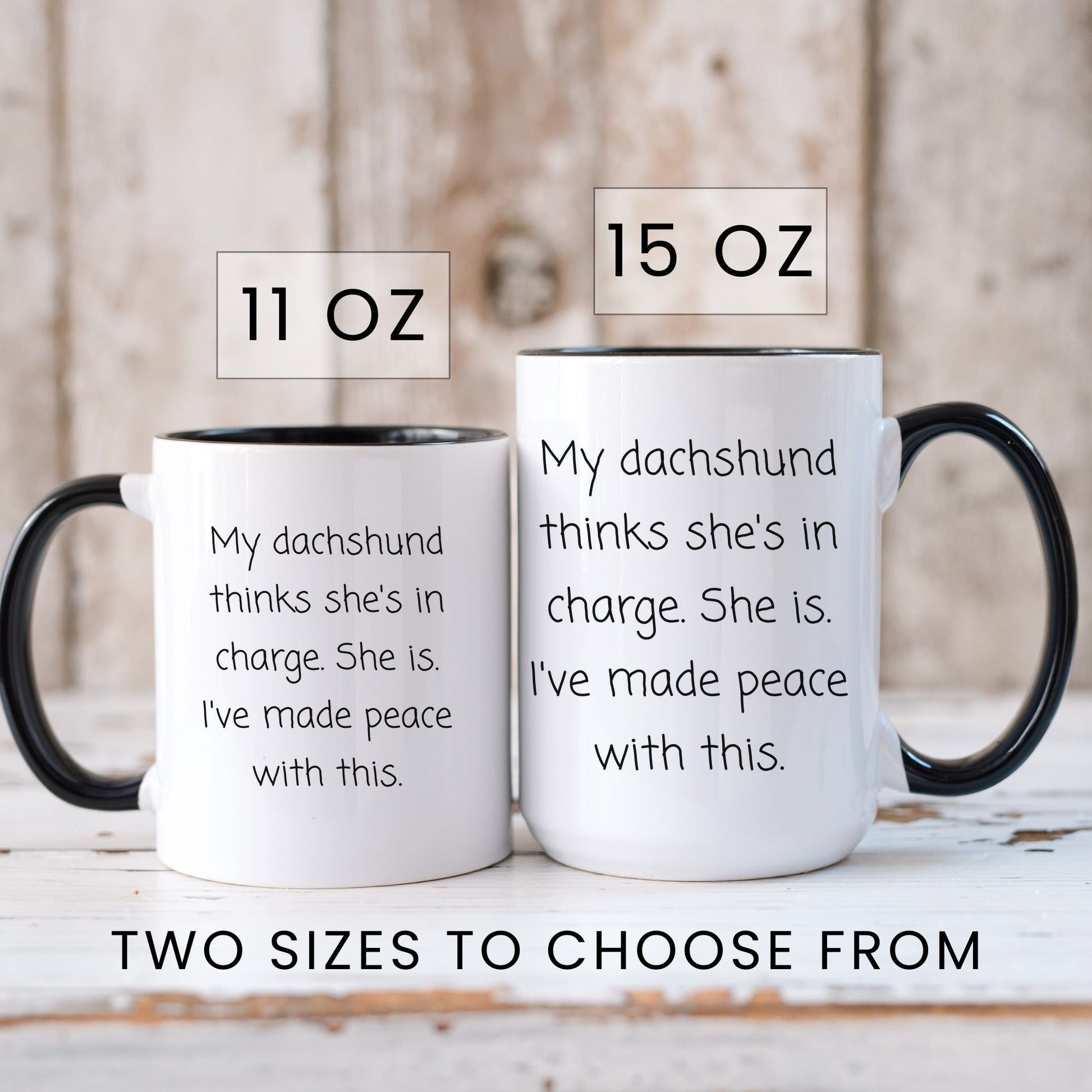 Lifestyle Photo #6 In Charge Dachshund Mug