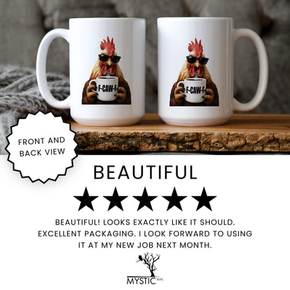 Rooster F-Caw-F coffee mug — review