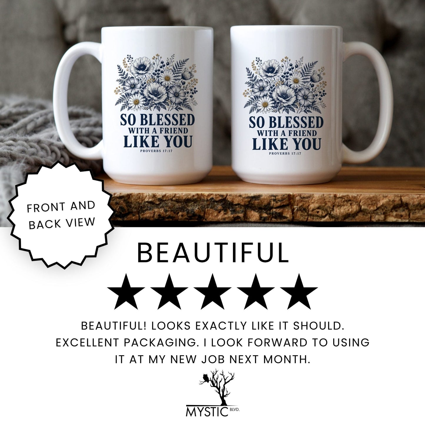 So Blessed With a Friend Like You coffee mug five star review