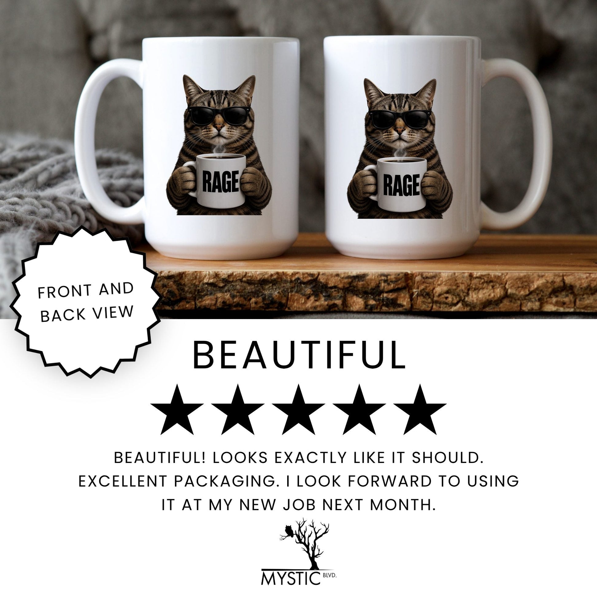 Tabby Cat Rage coffee mug review