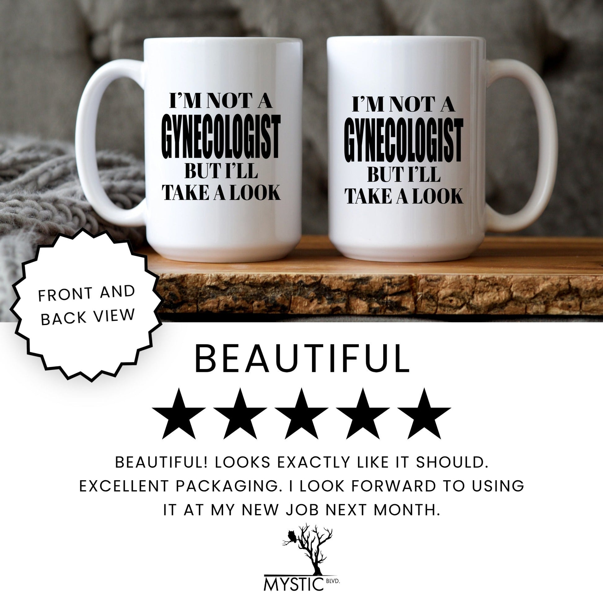 Funny gynecologist adult humor coffee mug lifestyle