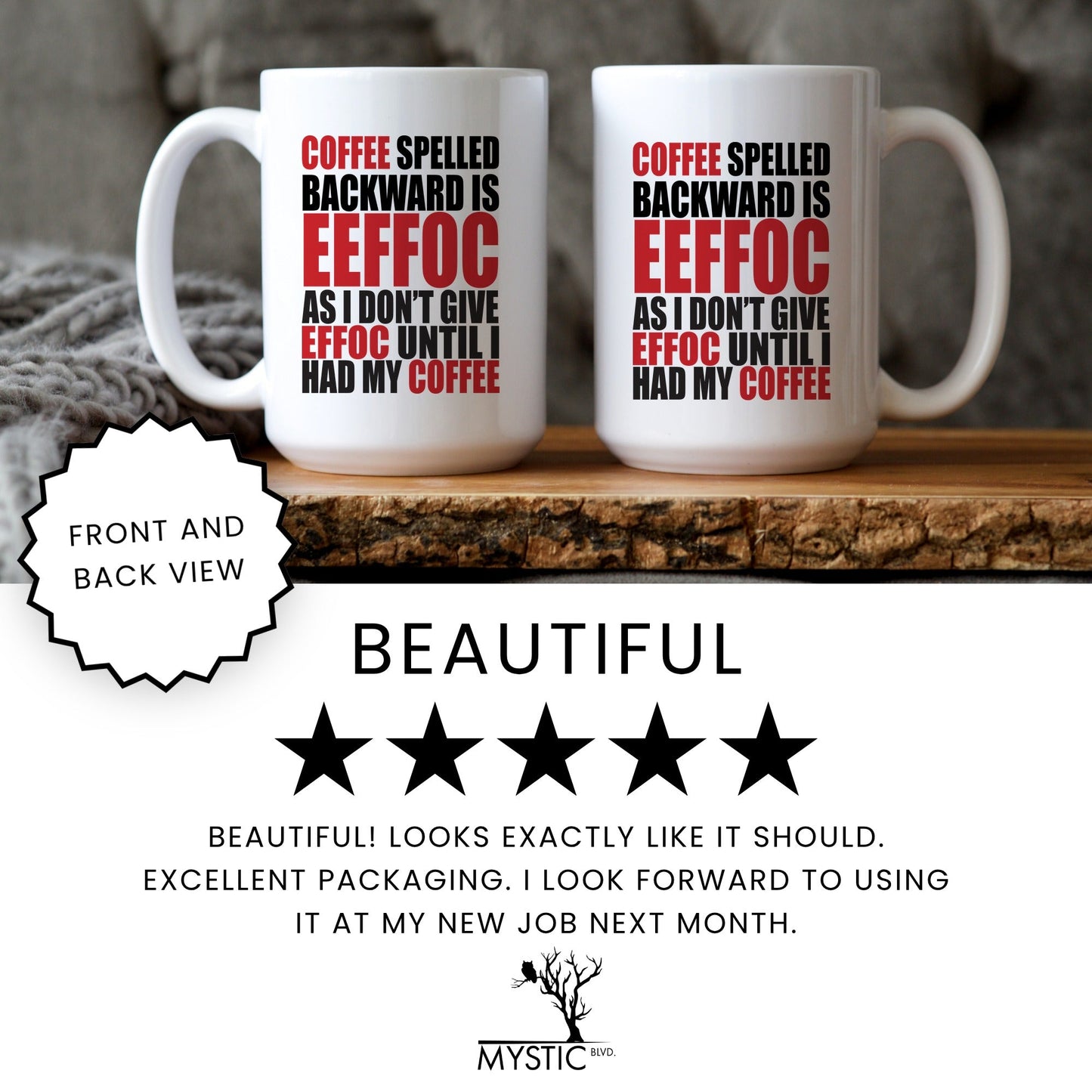 Funny eeffoc sarcastic coffee mug lifestyle