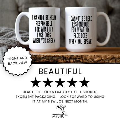 Funny responsible coffee mug lifestyle