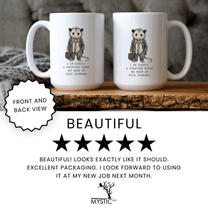 Lifestyle Photo #7 In This Economy Opossum Mug