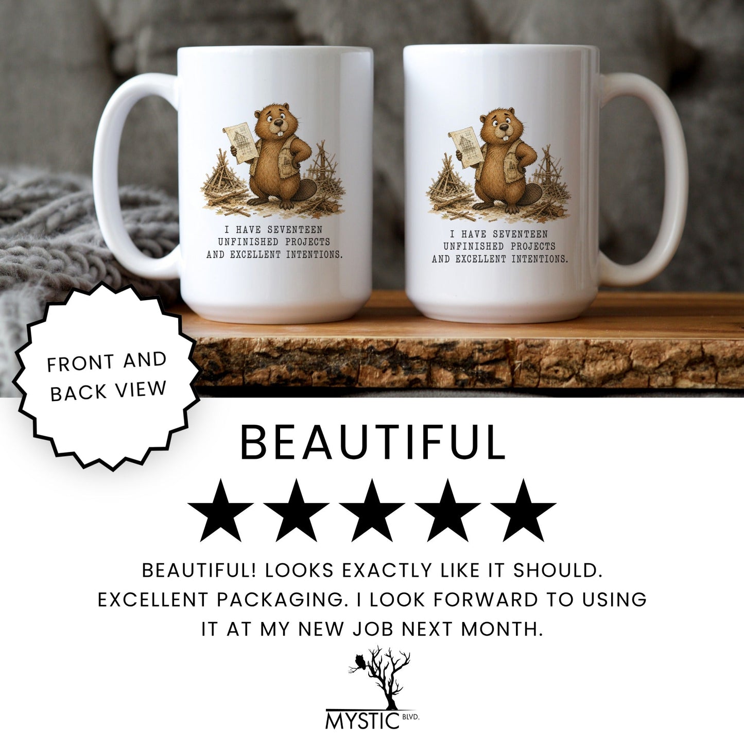 Unfinished Projects Beaver Mug