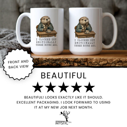 Clocked Out Otter Mug