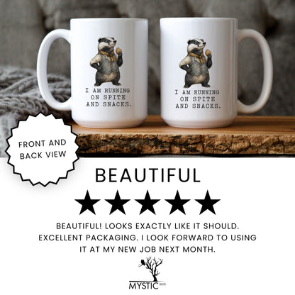 Spite and Snacks Badger Mug