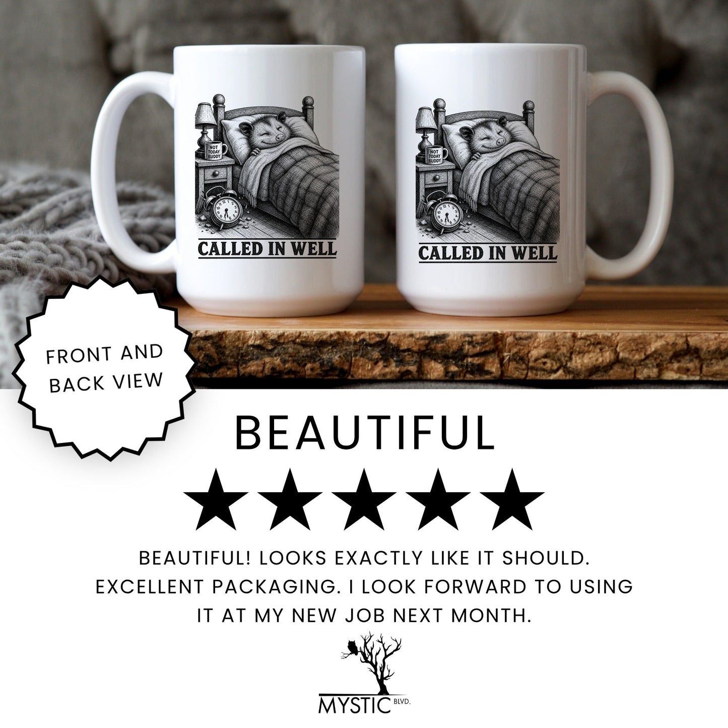 Called in Well Opossum Mug