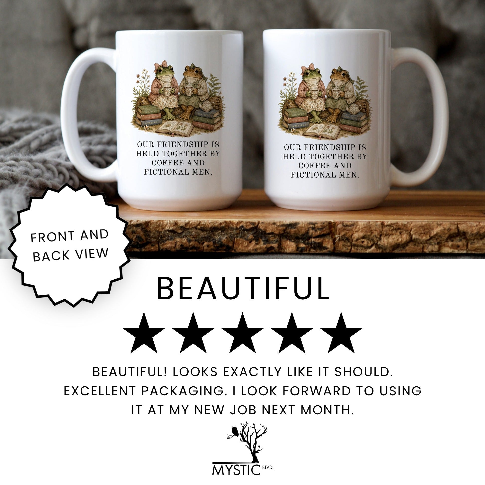 Coffee And Fictional Men Mug - lifestyle photo