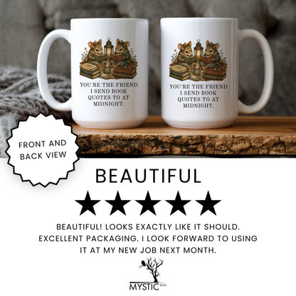 Midnight Book Quotes Mug