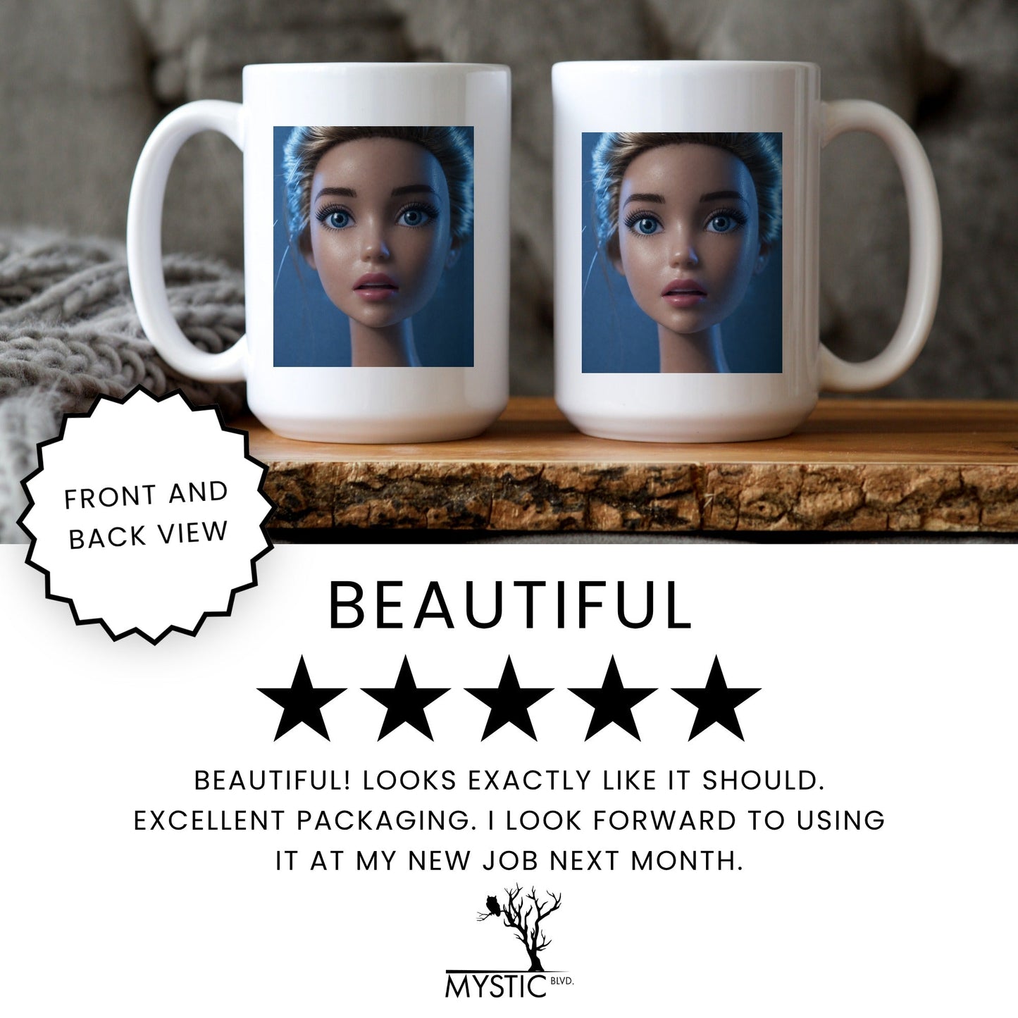 Anxious Doll Face Mug