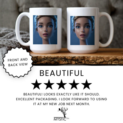 Anxious Doll Face Mug