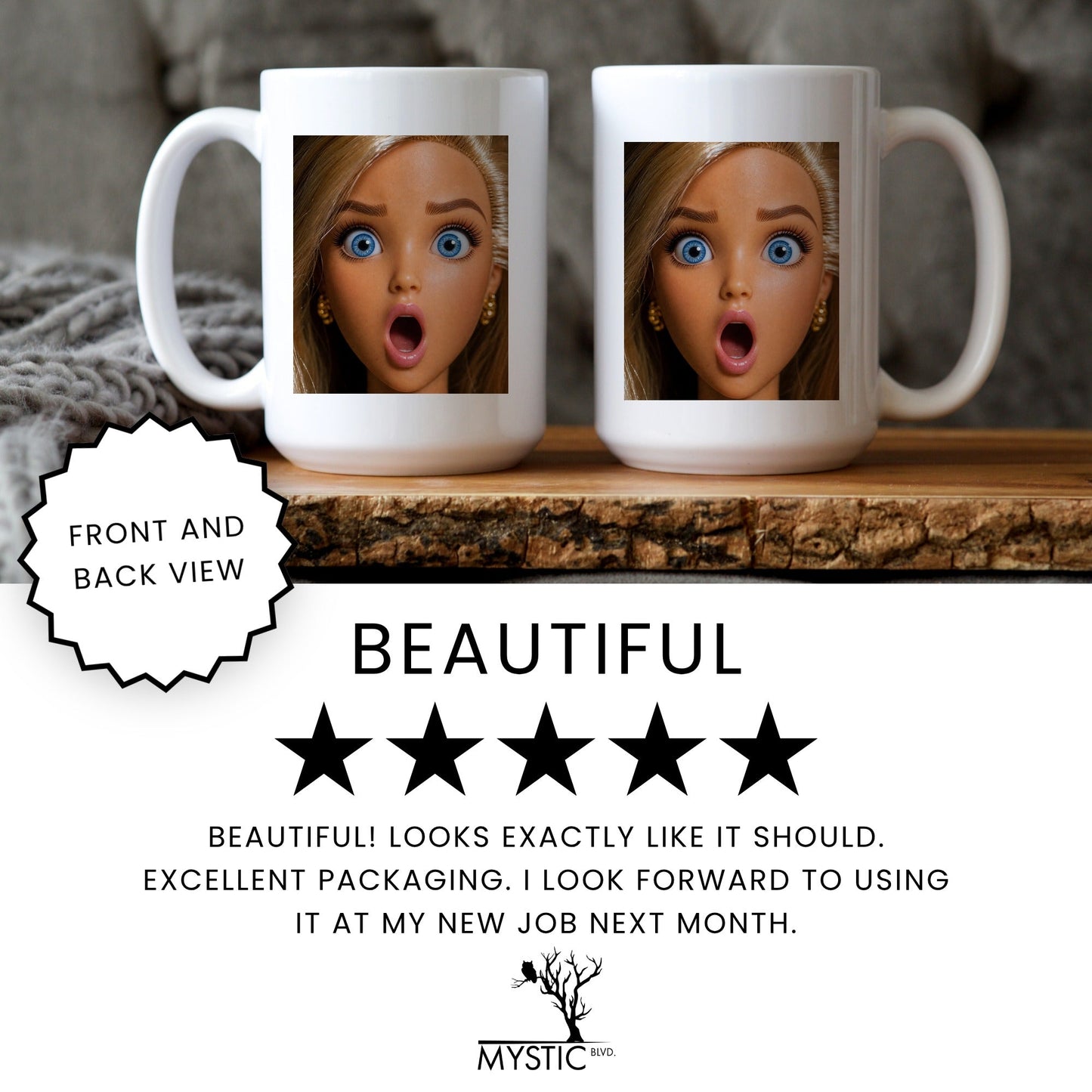 Offended Doll Face Mug