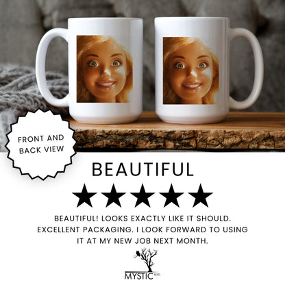 Unhinged Doll Face Mug