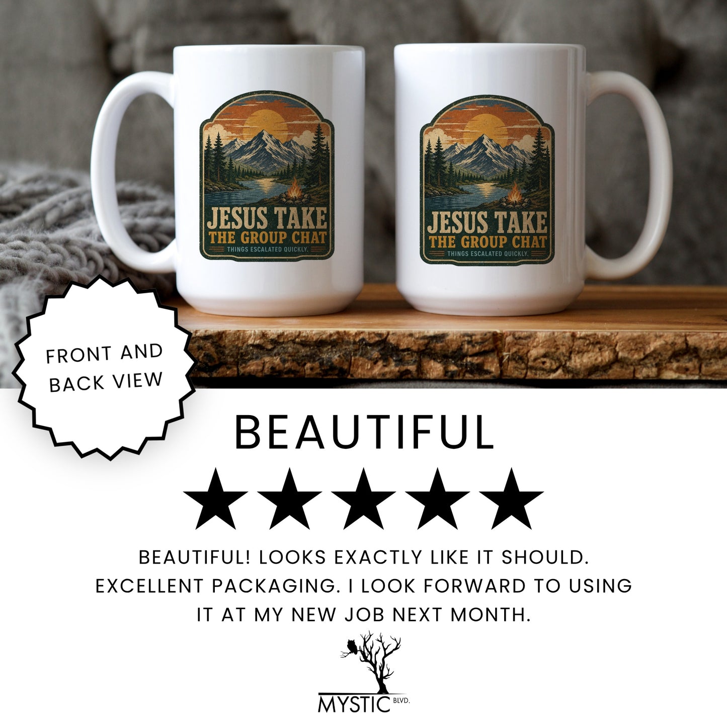 Jesus Take The Group Chat Sunset Mug